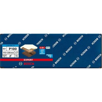 Bosch Mallas De Lija Expert M480 Para Lijadoras Orbitales De 115 X 230 Mm. Del Grano 80 Tama&ntilde;o Del Grano 100 Unidad De Embalaje 50 Unidades - Bosch