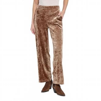 Lyss&eacute; Shay Crushed St Velvet Suit Pants In Lux Camel