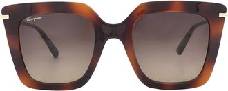 Ferragamo Salvatore Ferragamo Brown Gradient Butterfly Ladies Sunglasses SF1041S 238 51