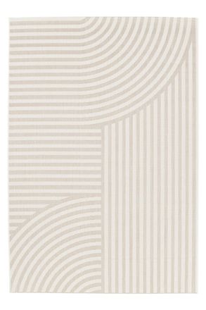 AFK Living Alfombra de dise&ntilde;o interior y exterior beige 160 x 230 cm