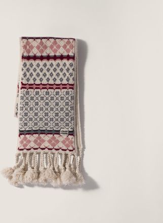 Miu Miu Wool and cashmere scarf