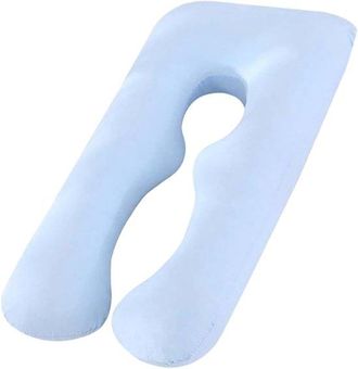 No Brand Almohada De Embarazo - En Forma De U Con Funda Con Cremallera, Soporte Para La Espalda, Lavable, C&oacute;moda Almohada Para Dormir Para Mujeres Embarazadas,
