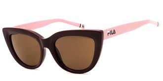Fila SFI282 07FQ Womens Sunglasses Burgundy Size 55