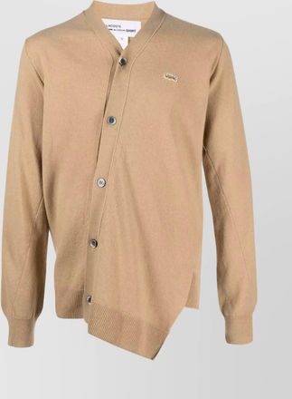 Comme Des Garçons asymmetric hem knitwear ribbed cuffs