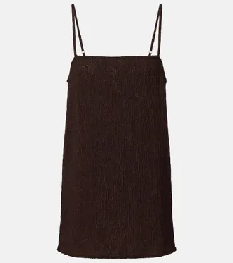 JADE Swim Iris seersucker top