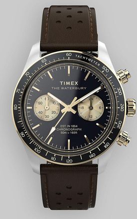 Timex Waterbury Heritage Chrono Case Uhr braun