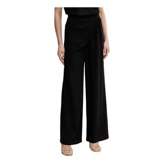Simona Corsellini Broeken, Dames, Zwart, L, Wijde Broek