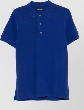Tom Ford lyocell piquet polo shirt short sleeves