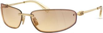 Miu Miu MUA50S ZVN30C Pale Gold/Blue Mirror Silver Gradient