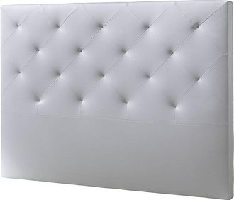 Marckonfort Cabecero piel sintética contrachapado y espuma blanco