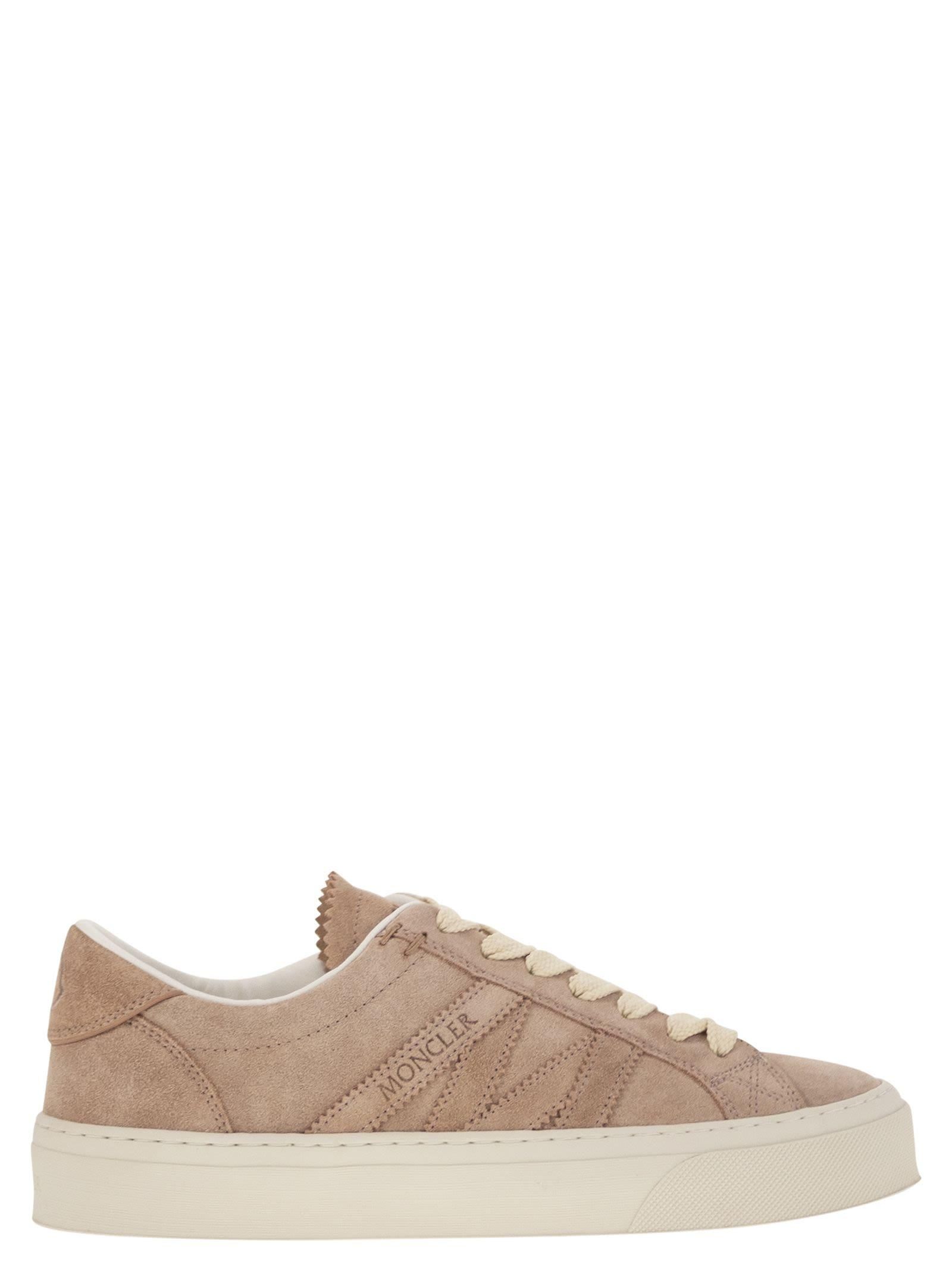 スニーカー MONCLER Men Sneakers K109A4M00100 M555221I Beige Light Beige Trailgrip Suede & Leather Sneakers - Sneakers