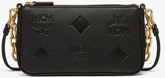 MCM Aren Chain Crossbody in Maxi Monogram Leather in Black at Nordstrom
