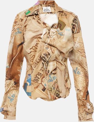 Vivienne Westwood Drunken ruffled cotton shirt
