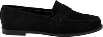 Manolo Blahnik Perrita Su&egrave;de Mocassins - Dames - Loafers - Zwart - 40 EU - Su&egrave;de - Schoenen