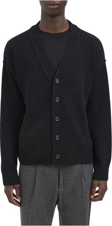 Paolo Pecora Cardigan in lana - - Knitwear - Uomo - Nero - M