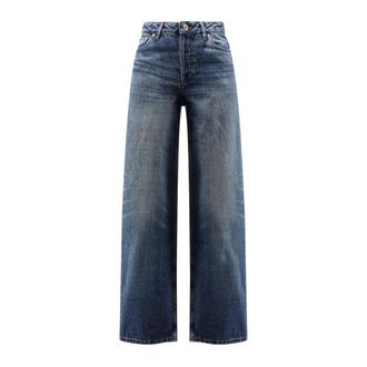 A.P.C. Wide Jeans, female, Blue, W27, Elisabeth Jeans