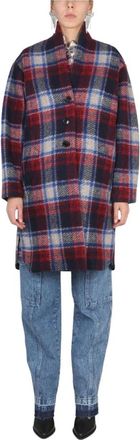 Isabel Marant Gabriel Geruite Wolmix Jas - Dames - Mantels - Veelkleurig - Maat: XS Wol
