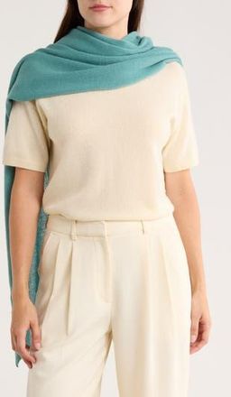 Portolano Cashmere Bow Poncho in Silver Blue at Nordstrom Rack