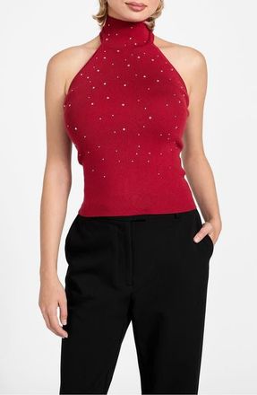 Guess Minara Turtleneck Halter Sweater in Red at Nordstrom, Size X-Small