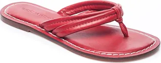 Bernardo Miami Thong Sandal in Red Antique Calf Hair at Nordstrom, Size 7.5