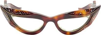 Valentino Garavani Occhiali da sole geometrici La Gattara - - Accessories - Donna - Marrone - ONE SIZE