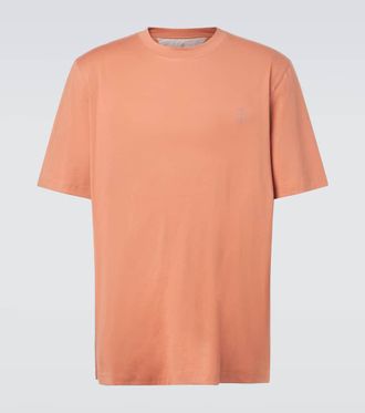 Brunello Cucinelli T-shirt in jersey di cotone con logo