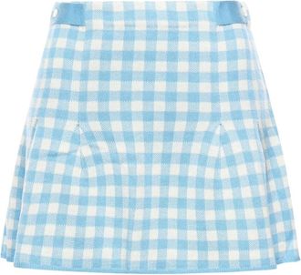 Guest In Residence Geplooide Korte Rok - Dames - Korte rokken - Blauw - M - Rokken