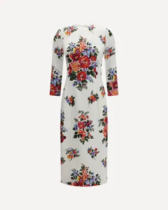 Dolce & Gabbana Abito in viscosa stretch stampato con motivo floreale Woman 42