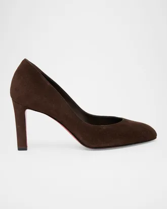 Christian Louboutin 85mm Fannylove Suede Pumps