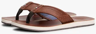 Tommy Hilfiger Mens Classic Flip Flop - Medium Brown - US 7 / EU 39.5