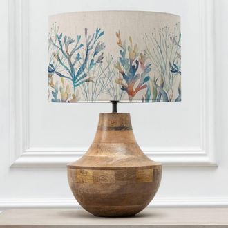 Voyage Maison Leven Table Lamp With Coral Eva Lampshade in Brown