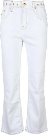 Jacob Cohen jeans - Dames - Bootcut Jeans - Wit - W25 - Katoen - Jeans