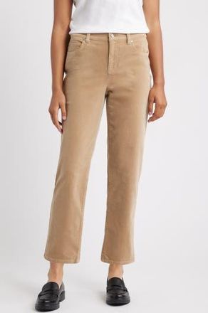 Eileen Fisher Stretch Organic Cotton Straight Corduroy Pants in Biscuit at Nordstrom Rack, Size X-Large