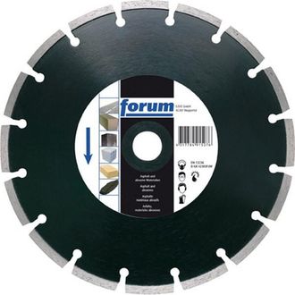 Forum Muela Motosierra Diamantada, Unido Al L&aacute;ser, &Oslash; X Escariado : 350 X 20,00 Mm, Tama&ntilde;o De Segmento H X L 10 X 2,8 Mm