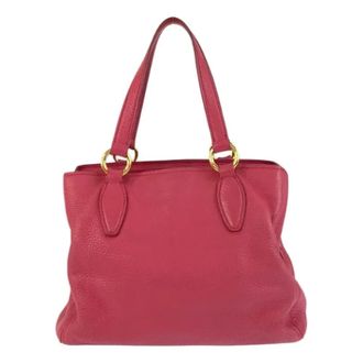 Miu Miu Pre-owned Handbags, female, Pink, Size: ONE SIZE Pre-owned Leather Shoulder Bag