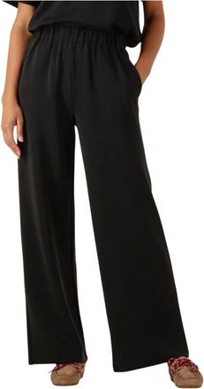 Selected Broeken, Dames, Zwart, XL, Blauwe Hoge Taille Damesbroek