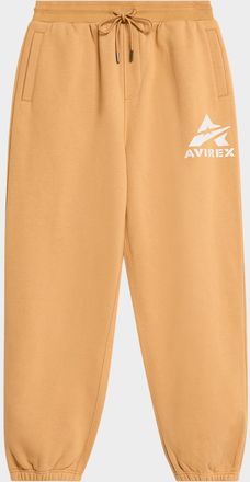 Avirex Men & apos;s Big A Cotton Fleece Drawstring Jogger Pants
