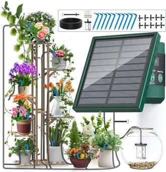 OEM Sistema De Riego Solar Para Jard&iacute;n Y Balc&oacute;n, Sistema De Riego Autom&aacute;tico Para Exteriores E Interiores, Manguera Antisif&oacute;n Y Tuber&iacute;a De Riego Por Goteo