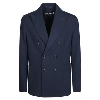 Circolo 1901 Jassen, Heren, Blauw, XL, Katoen, Giacca DP Felpa