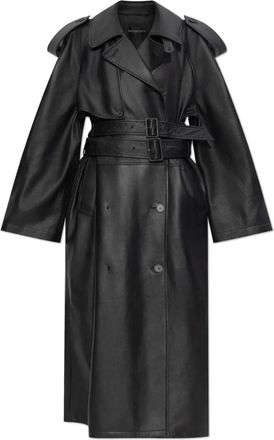 Balenciaga Dames, Jassen, Zwart, Maat: XS Leer