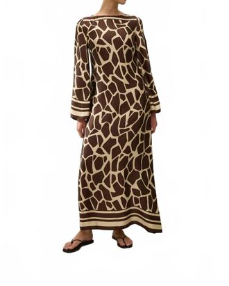 Faithfull The Brand Orsino Maxi Dress In Beige Multi
