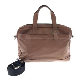 Coach Pre-owned Hamilton Leather 2way Briefcase - unisex - Coach Pre-owned - Vintage Handbags - Brown - ONE SIZE - Pre-owned