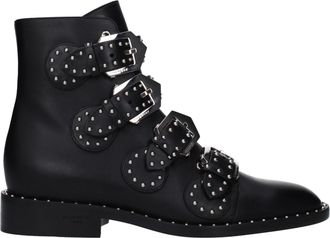 Givenchy Womens Shark Lock Ankle Boot - Black Leather - Size EU 35