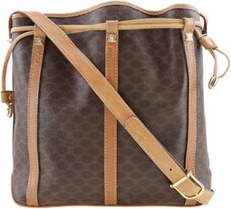 Celine Pre-owned Cross Body Bags, female, Brown, Size: ONE SIZE Pre-owned Canvas celine-bags