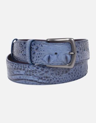 Elliot Rhodes Mens Elliot Rhodes Coco Jenny Leather Belt Denim - Blue - Size: UK 32