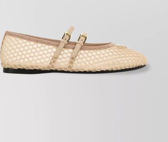 Prada mesh ballerinas with flat sole and round toe