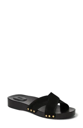 Paige Inez Slide Sandal in Black at Nordstrom, Size 10.5