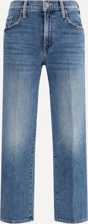 Mother Mid Rise Rambler Zip Ankle Fray Jeans Female 26