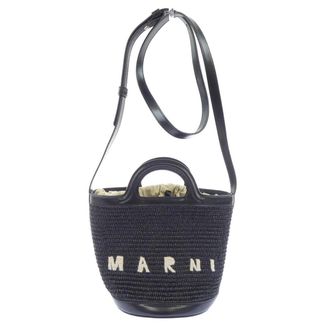 Marni TROPICALIA BASKET cotton nylon calf leather bag