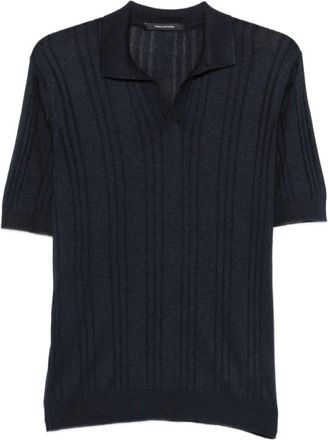 Tagliatore Truien & Vesten, Heren, Blauw, 3Xl, Darnel V-neck Gebreid